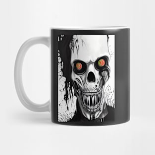 CRAZY RED AND GREEN EYED HALLOWEEN ZOMBIE Mug